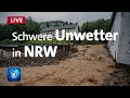 Überschwemmungen und Erdrutsche: Heftige Unwetter im Westen Deutschlands