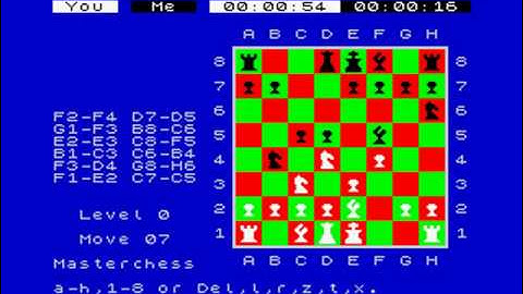 Chess ZX Spectrum (c) 1982 Psion