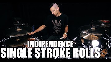 Single Stroke Rolls Independence Drum Lesson - James Payne