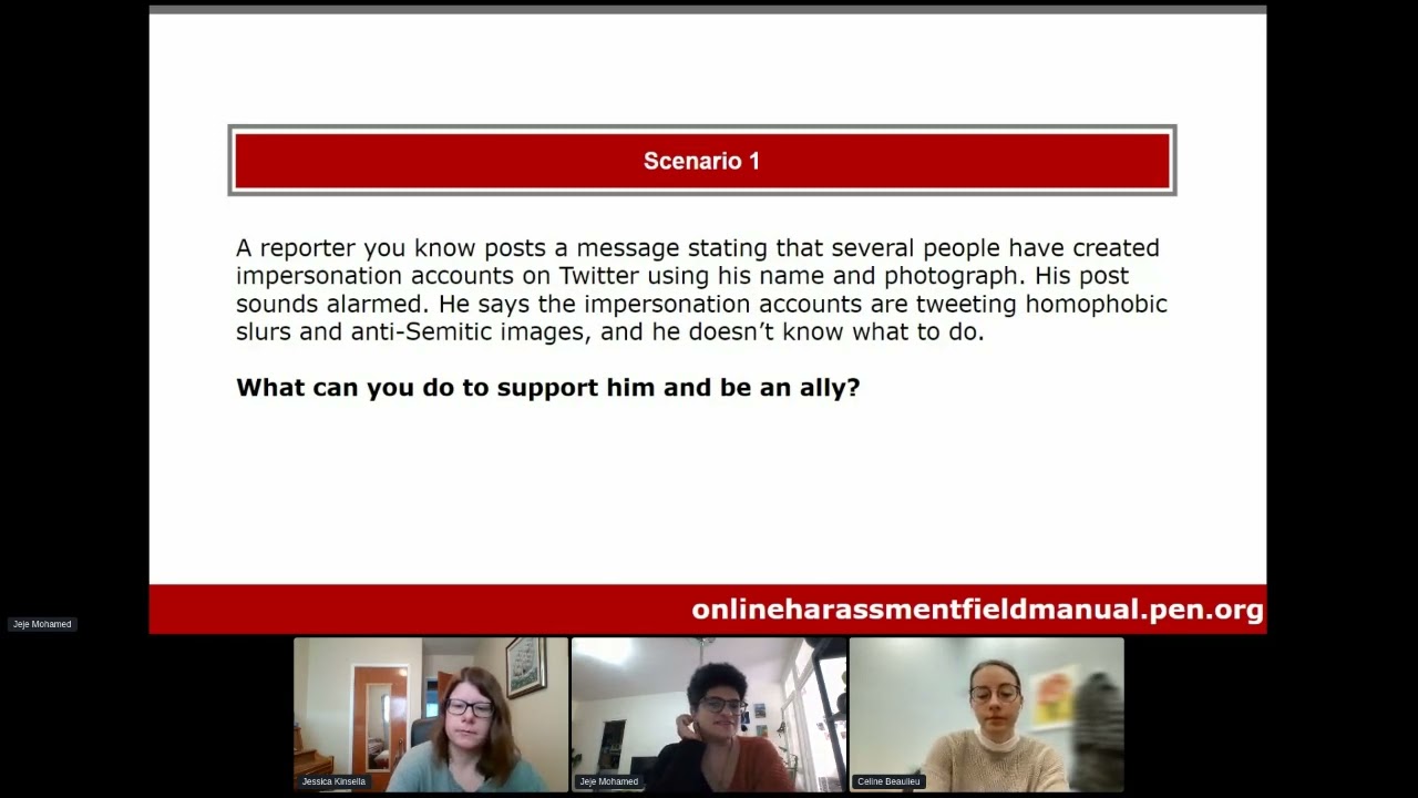 Online Abuse Self Defense Training: PEN America