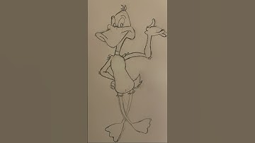Daffy Duck drawing #art #artist #cartoon #cartoondrawing #cartoonist #daffyduck #looneytunes