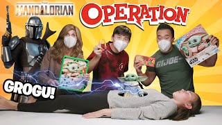 BABY YODA OPERATION!!! Grogu Gets Surgery! EXTREME HOT Bean Boozled Mandalorian Family Game Night!