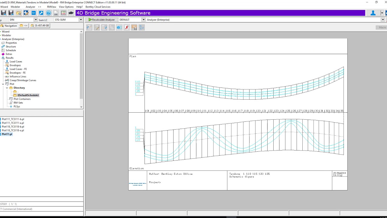 Modeling tendons in RM Bridge