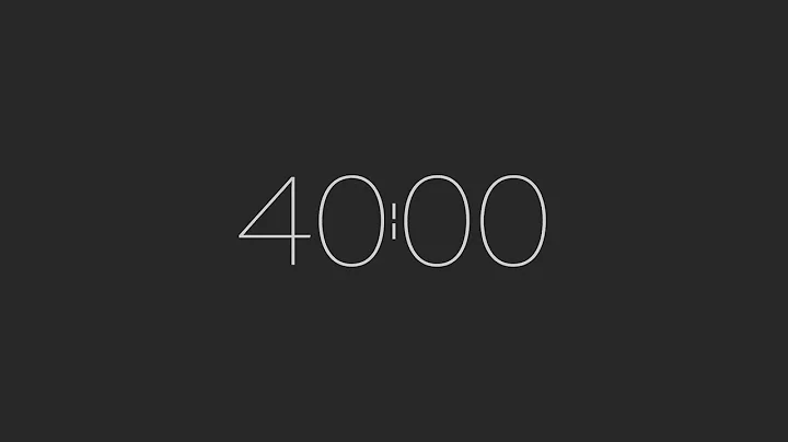 40 MINUTE TIMER 🔔 Gentle Alarm [Full HD]