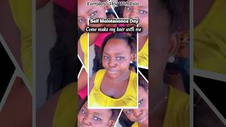 Self Maintenance Vlog | Come Braid My Hair With Me #hairstyle #haircare #braids