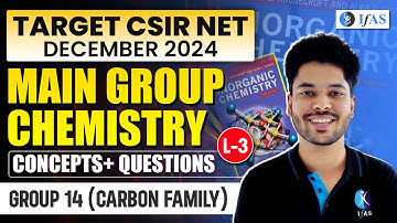 Carbon Family CSIR NET Chemistry | Main Group Chemistry | Concepts & Questions