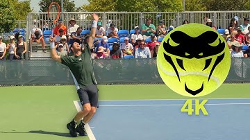 Andy Murray’s POWERFUL SERVE in Real Speed | 4K Pro Tennis Training