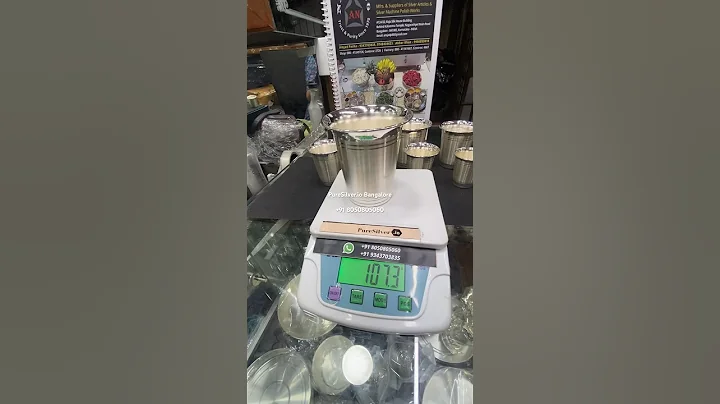 100 grams silver glass - 925 BIS hallmark - v pattern