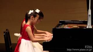 PTNA2014コンペ全国決勝／連弾初級B 銀賞 松本亜依 & 松本陽佳里 喜久 邦博／ロボットのダンス