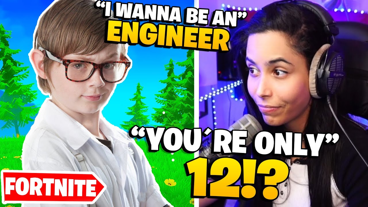 I met the SMARTEST Kid in Fortnite !!! - Chica