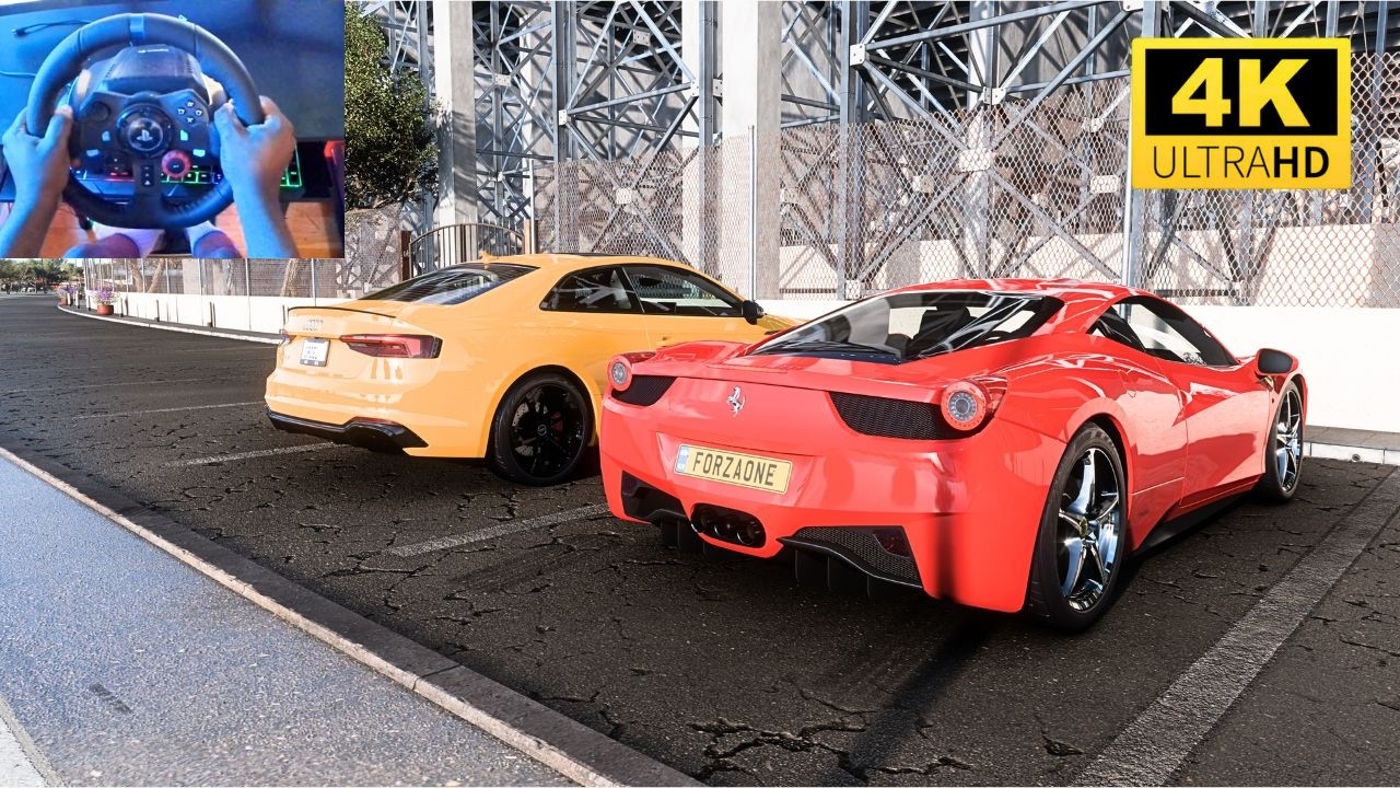 Realistic CONVOY Ferrari Italia & Audi Coupe 2018 | FORZA HORIZON 5 | RTX 4070 Super | G29