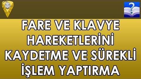 Recording and Continuously Performing Mouse and Keyboard Movements with Mini Mouse Macro Program