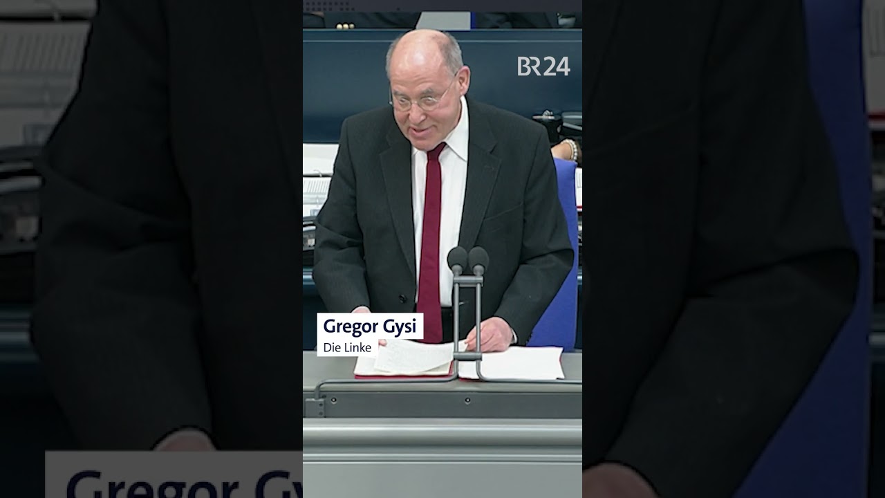 Erste Rede im Bundestag: Gysi stichelt Richtung Bayern | BR34 
