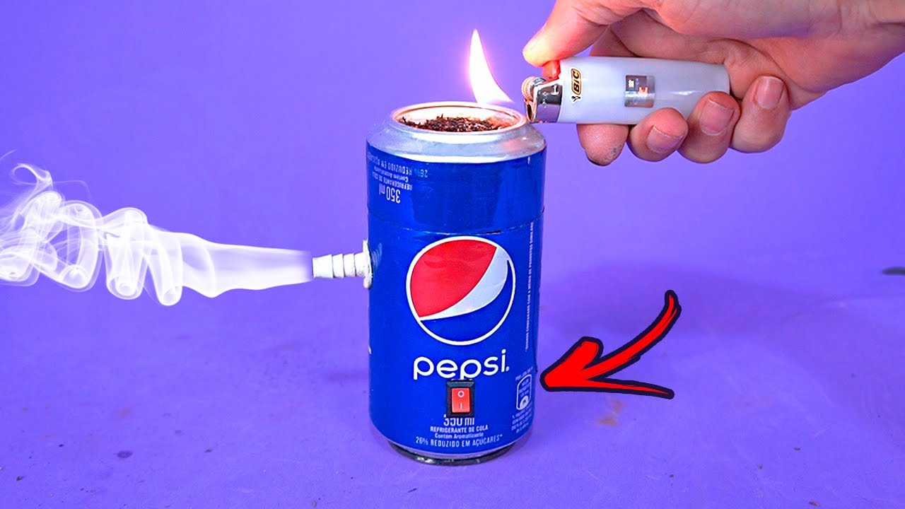 Amazing DIY Portable Smoke Infuser for Cooking recycling Soda Cans