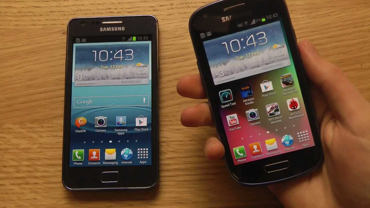 Samsung galaxy s2 vs s3 mini bezl les