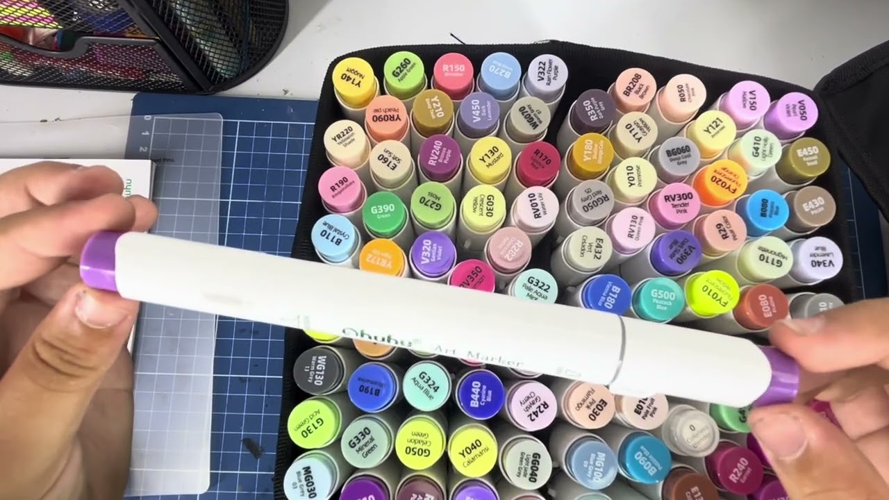 Ohuhu 104 cores!!! Não 72 ! # malagutiart  