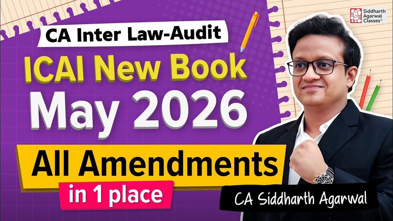 🚨 ICAI New Study Material May 2026 | Full Update in 10 Minutes | CA ...