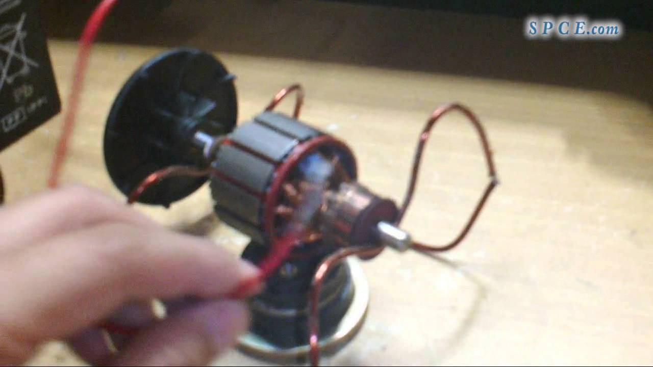 Experiment sederhana membuat  dinamo  dari  bekas rotor 