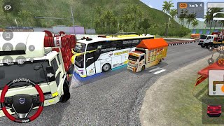 🚌💨PERJALANAN PAK SOPIR MELEWATI JALAN EXTREAM | Game Android | Bus Simulator Indonesia | Basuri