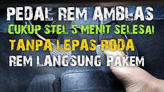 HOW TO ADJUST THE BRAKE PEDAL ON A MOBILIO BRIO BRV HRV CAR