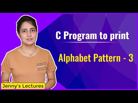 Alphabet Pattern 3 | Printing Pattern in C | C Language Tutorials