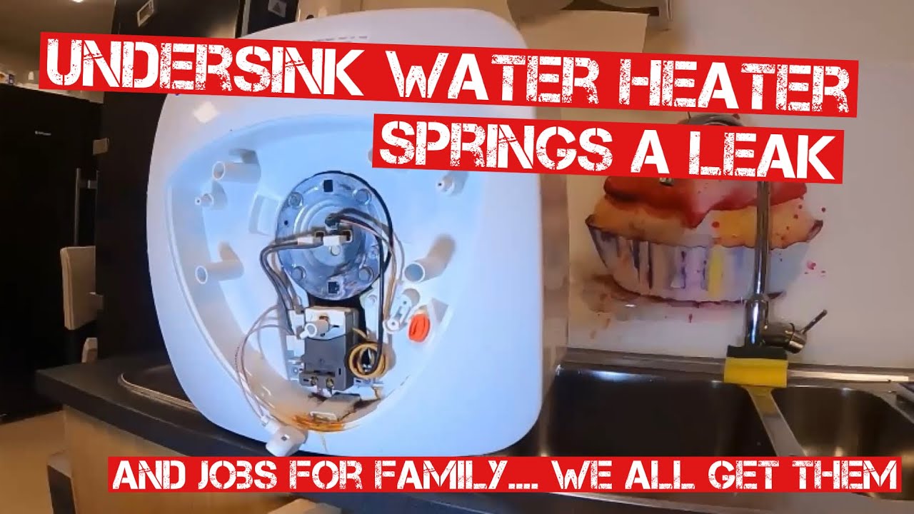 REPLACING LEAKING UNDERSINK WATERHEATER u0026 SOME BITS AND BOBS JOBBING ABOUT  REAL WORLD PLUMBING - YouTube