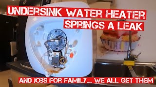 REPLACING LEAKING UNDERSINK WATERHEATER & SOME BITS AND BOBS JOBBING ABOUT REAL WORLD PLUMBING