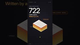OpenAI’s Secret Model Wrote 722 Math Papers in One Go #ai #news