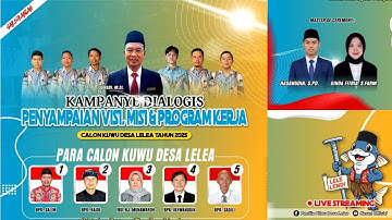 🔴 Live Streaming | Penyampaian Visi,Misi dan Program Kerja Calon Kuwu Desa Lelea| Tahun 2025