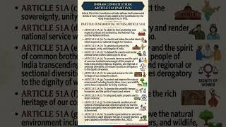 Article 51A #shortsfeed #bigbreaking #ncert #upsc #shorts #learning #iran #usa #trendingnow #tricks