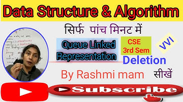 AKUPYQ | Linked Representation Of Queue in Data Structure and Algorithm | Deletion Operation|DSA|AKU