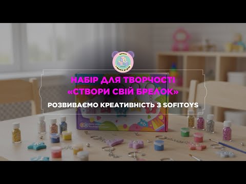 Набір для творчості "Magic dough" 5040-43-50(Orange) форми для брелків, стрази, фарби, видео 1
