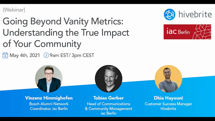 [Webinar] Going Beyond Vanity Metrics: Understanding the True Impact of Your Community
