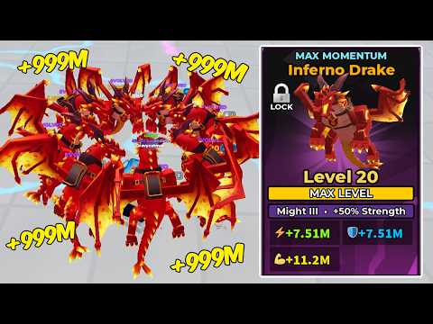 We Got a Full Team of Inferno Dragon Pets in Roblox Muscle Legends