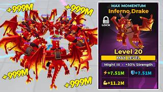 We Got a Full Team of Inferno Dragon Pets in Roblox Muscle Legends