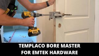 TEMPLACO Bore Master with EMTEK  Deadbolt Hardware by Top Notch Finishing 2,306 views 1 year ago 4 minutes, 2 seconds