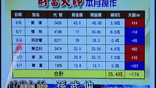 聯華投顧 財富大師 孫武仲 1040909(上)20:00~20:30