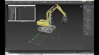 Part 2 - 3dsmax Lego Excavator Mechanical Rigging Tutorial