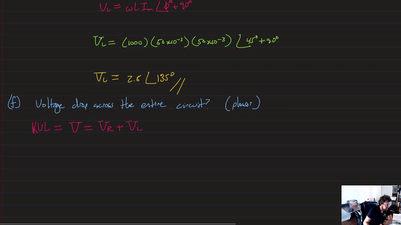 Passive Circuit Elements in the Frequency Domain - Example