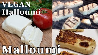 Vegan Halloumi, or *Malloumi* made from MUNG BEANS!  Easy, Tangy and Grilled to Perfection!