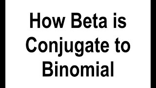 How Beta is Conjugate to Binomial