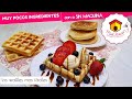 LOS WAFFLES MAS FACILES en pocos minutos DELICIOSOS CON POCOS INGREDIENTES postre fresco