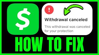 How To FIX Cash App Bitcoin Withdrawal Cancelled For Your Protection (ALL WAYS) 2026