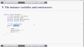 Week 09 Components of Java class Part 7