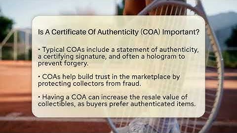 Is A Certificate Of Authenticity (COA) Important? - The Memorabilia Zone