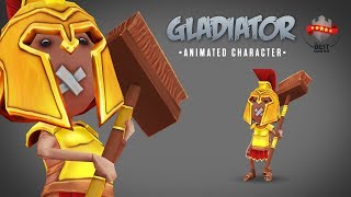 Gladiator animated character