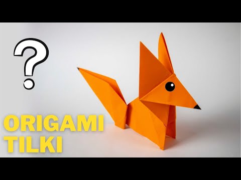 Sevimli TİLKİ | Kolay Origami Yapımı - Kağıttan Hayvan Nasıl Yapılır?