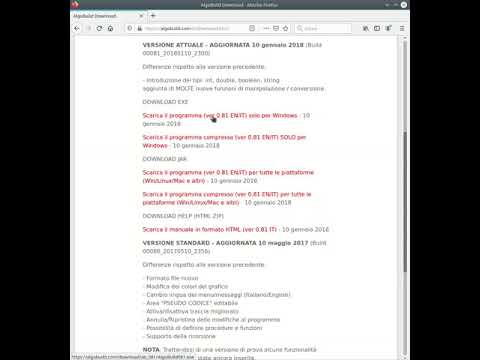 01 Il SoftwareNecessario Download 02 AlgoBuild