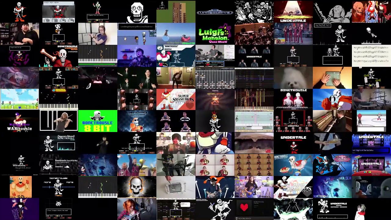 Bonetrousle but It's 100 Versions At Once (Reupload HD)