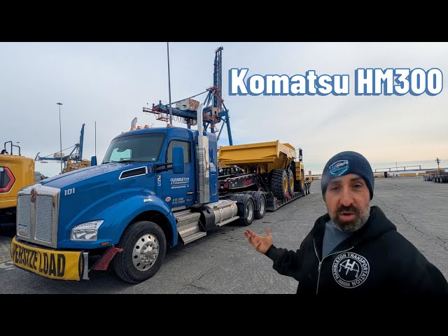 Dropping a big dump in Kentucky! Heavy hauling an HM300 from the